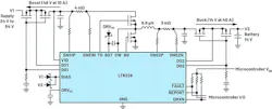 2. Bidirectional dc-dc controllers like the LT8228 shown here simplify the design of bidirectional battery-backup systems. 2. Bidirectional dc-dc controllers like the LT8228 shown here simplify the design of bidirectional battery-backup systems.