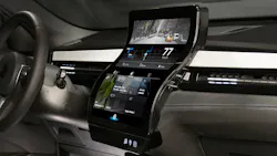 4. In 2019, Novares demonstrated an S-shaped, touch-enabled center unit consisting of twin 12.1-in. OLCDs. Source: Novares 4. In 2019, Novares demonstrated an S-shaped, touch-enabled center unit consisting of twin 12.1-in. OLCDs. Source: Novares