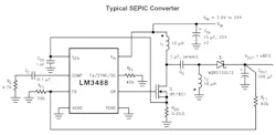 4. The TI LM3488-Q1 SEPIC IC provides the boost process to develop the high voltage. 4. The TI LM3488-Q1 SEPIC IC provides the boost process to develop the high voltage.