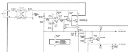 10. The +20-V power supply must work in order for the −20 V, +17 V, and −17 V supplies to work. Replacing U615, the LM741 op amp, with one from the signal chain fixed the power supply. (Courtesy of Tektronix) 10. The +20-V power supply must work in order for the −20 V, +17 V, and −17 V supplies to work. Replacing U615, the LM741 op amp, with one from the signal chain fixed the power supply. (Courtesy of Tektronix)