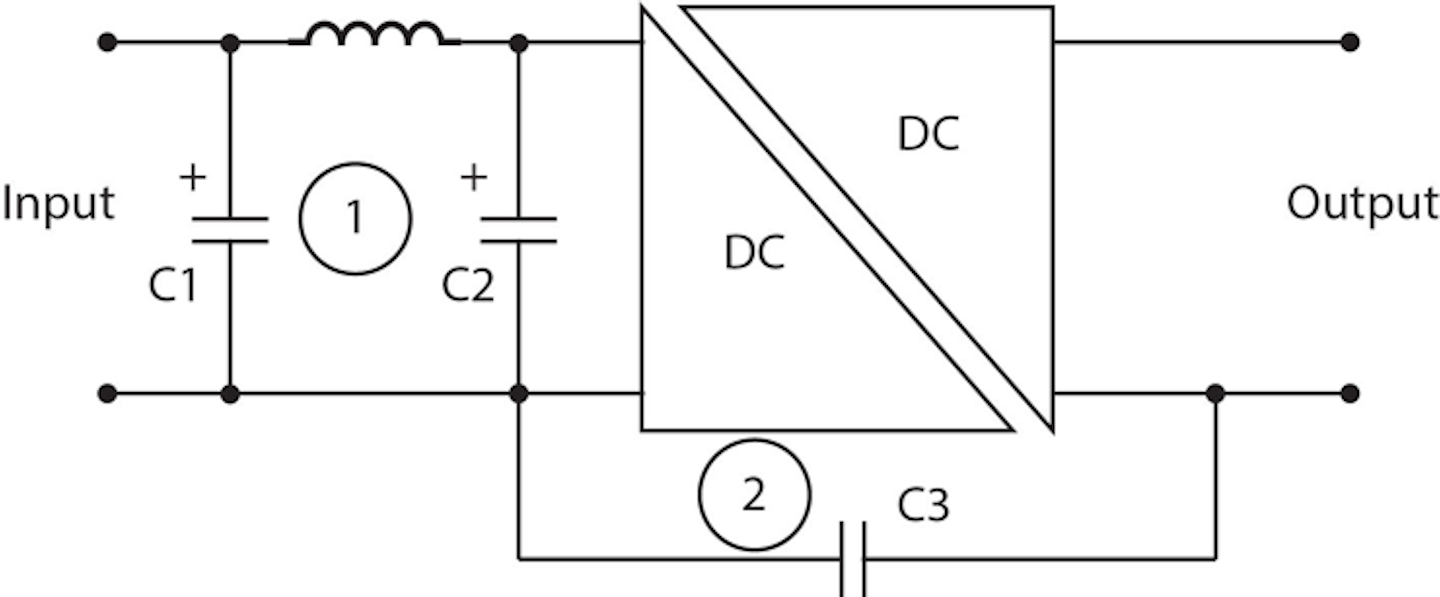 4. This circuit diagram represents an isolated dc-dc converter subsystem.