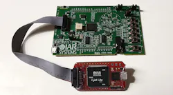 2. IAR’s development board is built around the GD32VF103RBT6 RISC-V microcontroller from GigaDevice Semiconductor. The I-Jet Lite provides JTAG support. 2. IAR’s development board is built around the GD32VF103RBT6 RISC-V microcontroller from GigaDevice Semiconductor. The I-Jet Lite provides JTAG support.