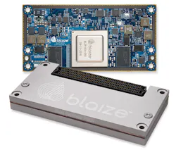 1. The Blaize Pathfinder P1600 embedded system-on-module (SOM) contains the 16-core graph streaming processor (GSP). 1. The Blaize Pathfinder P1600 embedded system-on-module (SOM) contains the 16-core graph streaming processor (GSP).