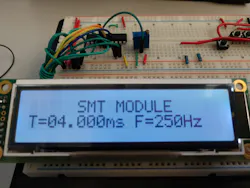 1. This is the board that was used with the 16F1619 PIC microcontroller to measure the period and frequency. 1. This is the board that was used with the 16F1619 PIC microcontroller to measure the period and frequency.