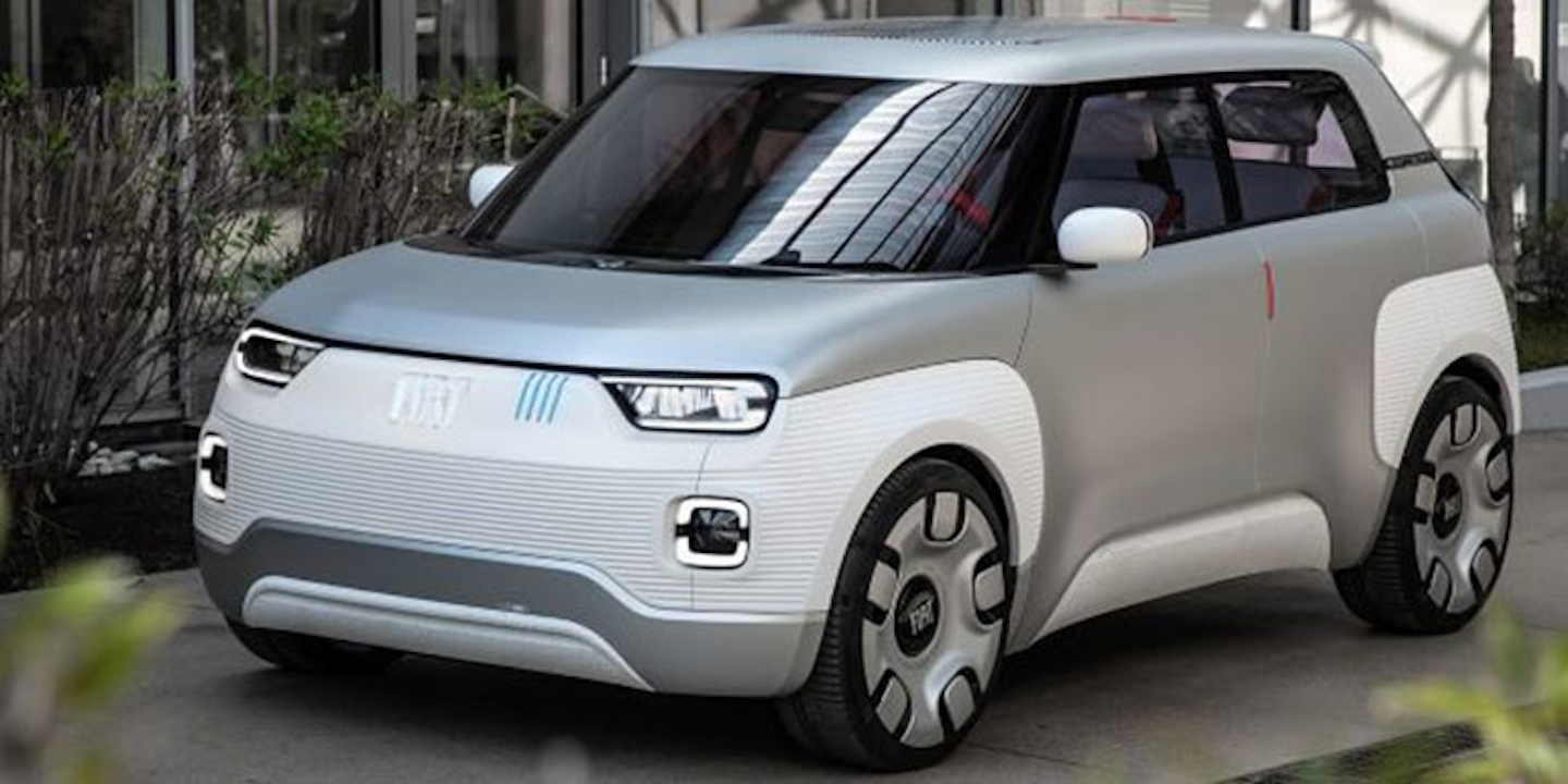 Shown is Fiat’s EV concept car, the Centoventi. (Photo: Fiat)