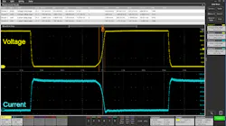 Figure 4. Measure slew rate of both voltage and current. Figure 4. Measure slew rate of both voltage and current.