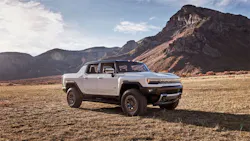 The 2022 GMC HUMMER EV is the first full-electric vehicle in GMC’s portfolio and will get its energy from GM’s Ultium batteries. The 2022 GMC HUMMER EV is the first full-electric vehicle in GMC’s portfolio and will get its energy from GM’s Ultium batteries.