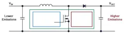 1. Shown is the circuit diagram of a boost converter, a very common topology for LED drivers. 1. Shown is the circuit diagram of a boost converter, a very common topology for LED drivers.