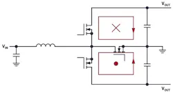 2. The Silent Switcher concept is applied to a boost converter with magnetic fields that cancel each other out. 2. The Silent Switcher concept is applied to a boost converter with magnetic fields that cancel each other out.