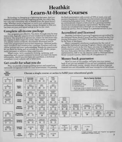3. Heathkit Educational Systems developed 'teach yourself' training materials for a range of electronic technologies and systems. 3. Heathkit Educational Systems developed 'teach yourself' training materials for a range of electronic technologies and systems.