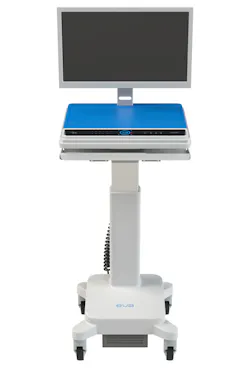 1. Shown is a medical mobile workstation with in-base power, manufactured by Simplifi Medical. 1. Shown is a medical mobile workstation with in-base power, manufactured by Simplifi Medical.