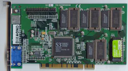Figure 2: S3’s ViRGE on Diamond Multimedia board. Figure 2: S3’s ViRGE on Diamond Multimedia board.