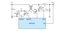 2. This forward regulator (forward converter) can handle power of up to approximately 200 W. 2. This forward regulator (forward converter) can handle power of up to approximately 200 W.
