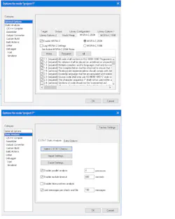 1. IAR’s Workbench C compiler has MISRA C support that’s easy to enable (left). The C-STAT handles the latest MISRA C specifications (right). 1. IAR’s Workbench C compiler has MISRA C support that’s easy to enable (left). The C-STAT handles the latest MISRA C specifications (right).