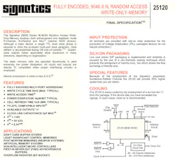 1. Signetics was one of the write-only memory pioneers. 1. Signetics was one of the write-only memory pioneers.