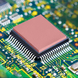 3. Thermally conductive gap-filler pads are cut-to-shape and applied manually to offer thermal properties and high conformability at low clamping forces. 3. Thermally conductive gap-filler pads are cut-to-shape and applied manually to offer thermal properties and high conformability at low clamping forces.