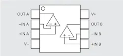2. You might choose a dual op amp for your design, but then find that second sources aren’t available in your preferred small package. 2. You might choose a dual op amp for your design, but then find that second sources aren’t available in your preferred small package.