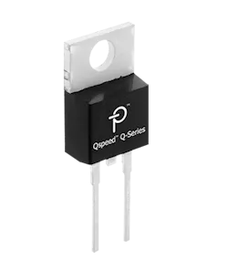 The QH12TZ600Q has the lowest reverse-recovery charge of any 200-V silicon diode. Its recovery characteristics increase efficiency, reduce EMI, and eliminate snubbers. The QH12TZ600Q has the lowest reverse-recovery charge of any 200-V silicon diode. Its recovery characteristics increase efficiency, reduce EMI, and eliminate snubbers.