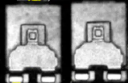 Ultrasonic inspection shows zero delamination of CFP15B after Moisture Sensitivity Level Test (MSL). Ultrasonic inspection shows zero delamination of CFP15B after Moisture Sensitivity Level Test (MSL).