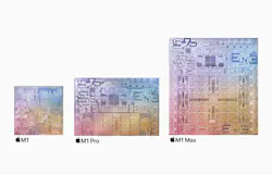 Die shots of Apple's M1 processors for Macs. Die shots of Apple's M1 processors for Macs.