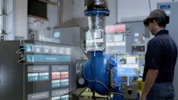 2. PTC’s Vuforia can support viewing digital twins using augmented-reality glasses. (Courtesy of PTC) 2. PTC’s Vuforia can support viewing digital twins using augmented-reality glasses. (Courtesy of PTC)