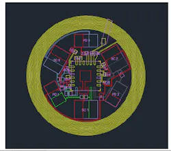 4. Placement of electronic components and metal interconnectors for the flier. 4. Placement of electronic components and metal interconnectors for the flier.