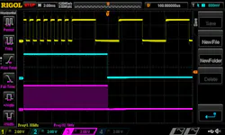 12. Waveform when input frequency is 150 Hz. 12. Waveform when input frequency is 150 Hz.