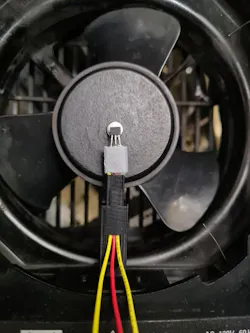 4. Mounting of Hall-effect sensor A1104LUA-T on the ac fan. 4. Mounting of Hall-effect sensor A1104LUA-T on the ac fan.