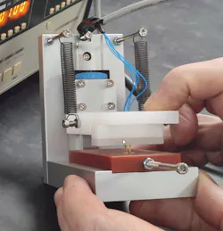 1. Fixturing is often overlooked. Manual probing doesn’t provide the required accuracy needed. Therefore, a fixture is essential to ensure the probe tips are at the X and Y spacings stated on the datasheet or otherwise advised by the manufacturer. 1. Fixturing is often overlooked. Manual probing doesn’t provide the required accuracy needed. Therefore, a fixture is essential to ensure the probe tips are at the X and Y spacings stated on the datasheet or otherwise advised by the manufacturer.