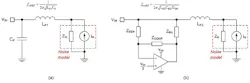 The schematics show a conventional passive filter design (a) and an active filter design (b) circuit implementation. (Image from Reference 2) The schematics show a conventional passive filter design (a) and an active filter design (b) circuit implementation. (Image from Reference 2)