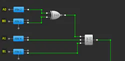 2. Shown are 2-bit Identity comparator blocks. 2. Shown are 2-bit Identity comparator blocks.