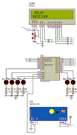 2. Here’s the receiver that controls six relays based on the PIC16F1619 microcontroller. 2. Here’s the receiver that controls six relays based on the PIC16F1619 microcontroller.