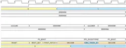 5. BEQ instruction failure due to a bug in ibex RISC-V core, triggered by incoming debug requests only when the FSM controller is in the DECODE state. 5. BEQ instruction failure due to a bug in ibex RISC-V core, triggered by incoming debug requests only when the FSM controller is in the DECODE state.
