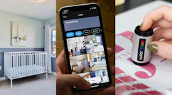 The Variable Color Muse IoT device (right) contains an ams OSRAM color sensor that communicates the color it sees to a smartphone app (center). The Variable Color Muse IoT device (right) contains an ams OSRAM color sensor that communicates the color it sees to a smartphone app (center).