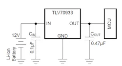 1. Part of the attraction of LDOs such as the TLV709 is their simplicity in application, in addition to their basic regulator-role performance and attributes. 1. Part of the attraction of LDOs such as the TLV709 is their simplicity in application, in addition to their basic regulator-role performance and attributes.