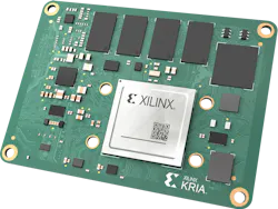 2. The Kria K26 SOM has a Zynq UltraScale+ MPSoC and adds memory and support logic on the PCB. 2. The Kria K26 SOM has a Zynq UltraScale+ MPSoC and adds memory and support logic on the PCB.
