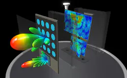 This 5G base-station diagram is a telescoped system view with electromagnetic capture. This 5G base-station diagram is a telescoped system view with electromagnetic capture.