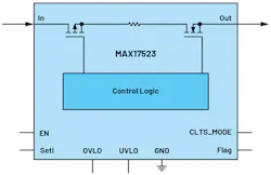 3. This is a simplified circuit diagram of a dedicated current-limiter IC. 3. This is a simplified circuit diagram of a dedicated current-limiter IC.
