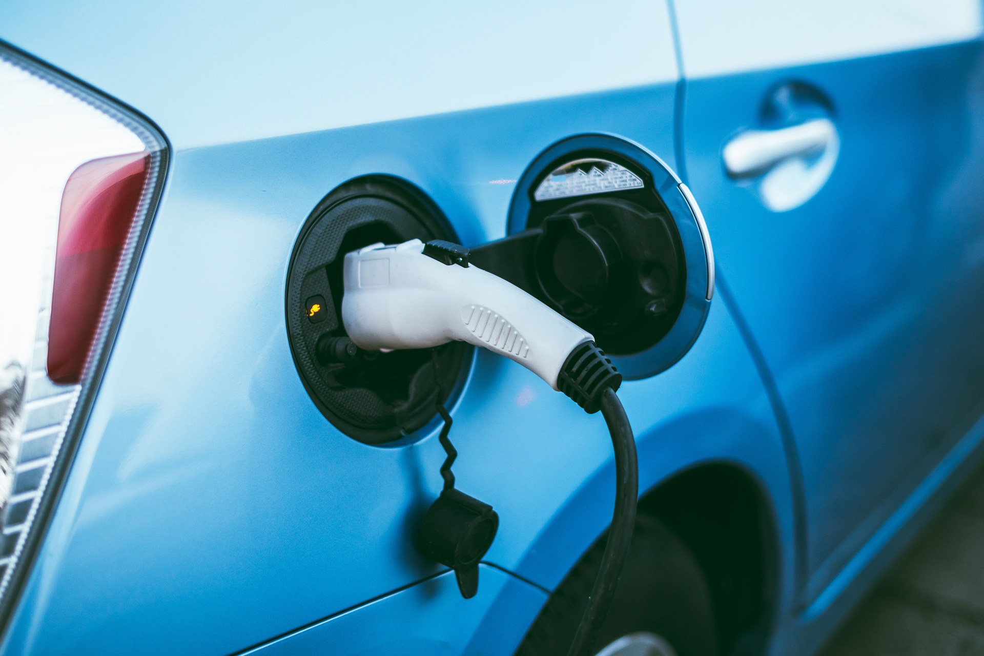 Ev Charging Stock Photo