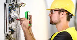 2. Technician performing scheduled and recurring maintenance based on the wear-and-tear needs of the panel. 2. Technician performing scheduled and recurring maintenance based on the wear-and-tear needs of the panel.