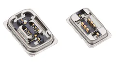 The 5G25 series connectors from Molex deliver high signal-integrity performance. A center shield-in contact within the receptacle or plug isolates each row to boost the overall signal-integrity stability to meet stringent 5G connectivity requirements. The 5G25 series connectors from Molex deliver high signal-integrity performance. A center shield-in contact within the receptacle or plug isolates each row to boost the overall signal-integrity stability to meet stringent 5G connectivity requirements.