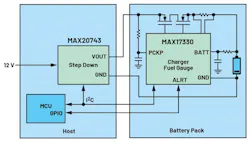 3. Shown is a block diagram for high-voltage/high-current fast-charging system. 3. Shown is a block diagram for high-voltage/high-current fast-charging system.