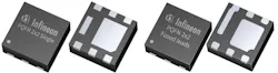 3. Infineon's OptiMOS power MOSFET family is available in a 2-mm by 2-mm PQFN packages. 3. Infineon's OptiMOS power MOSFET family is available in a 2-mm by 2-mm PQFN packages.