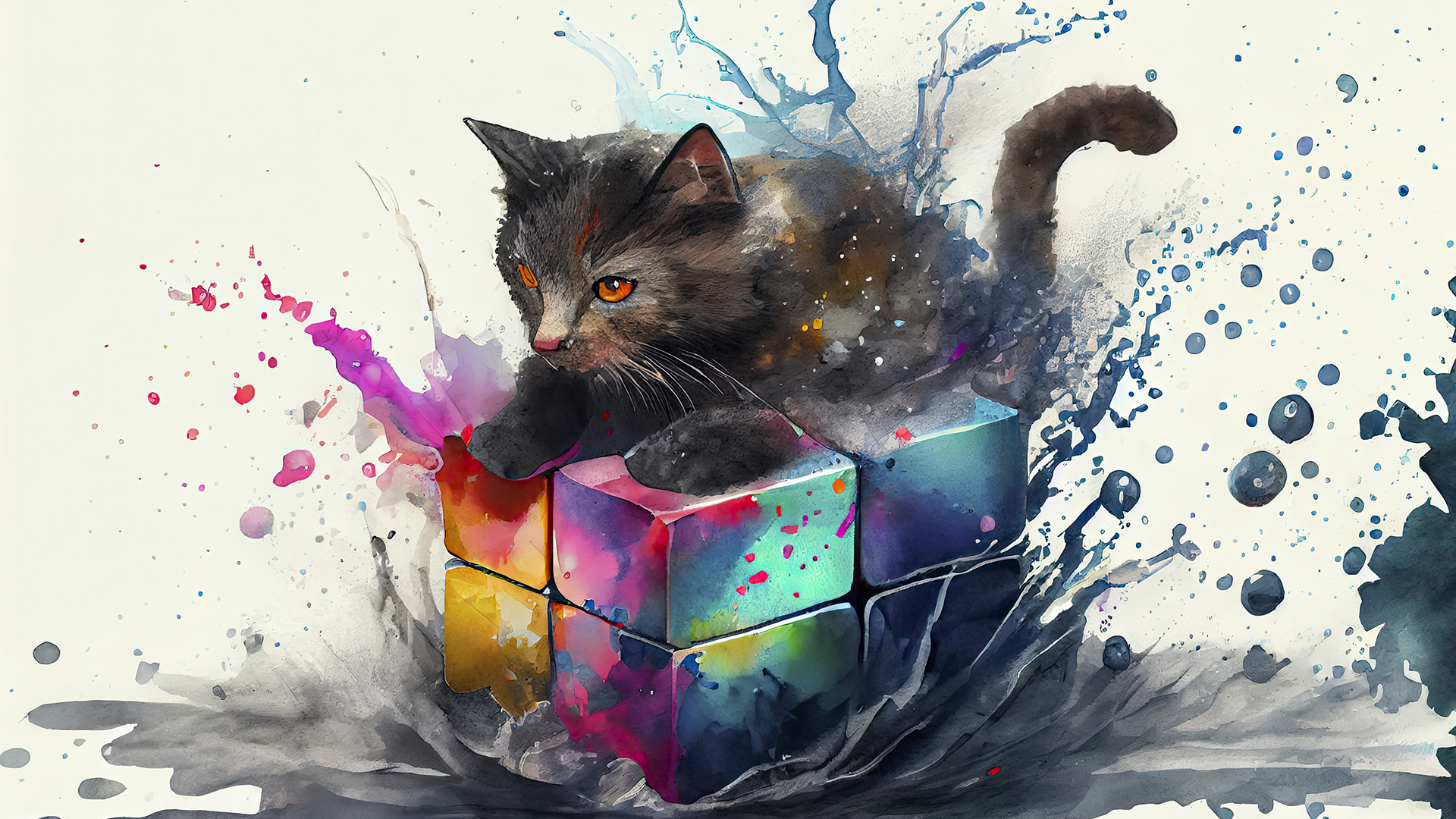 Rubiks Cat Dreamstime L 268115686