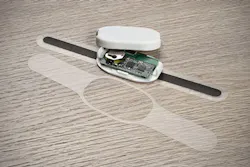 The purpose of the biodegradable ECG patch, developed by the VTT Technical Research Centre of Finland, is to help fight the e-waste problem produced by the medical industry. The purpose of the biodegradable ECG patch, developed by the VTT Technical Research Centre of Finland, is to help fight the e-waste problem produced by the medical industry.