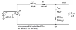 5. A voltage-controlled current source as the model for CM buck; ESR is stepped. 5. A voltage-controlled current source as the model for CM buck; ESR is stepped.
