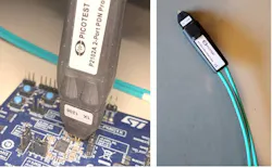 2. Shown is the 2-port PDN probe (left) and cable (right) with one-meter cables and BNC adapters. 2. Shown is the 2-port PDN probe (left) and cable (right) with one-meter cables and BNC adapters.