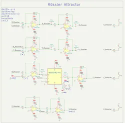 8. Rossler Attractor Analog Computer PCB solution. 8. Rossler Attractor Analog Computer PCB solution.