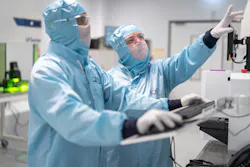 1. IQE technicians are performing routine monitoring and quality control inside IQE's Newport, Wales fab. 1. IQE technicians are performing routine monitoring and quality control inside IQE's Newport, Wales fab.