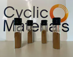 1. Cyclic Materials, an advanced metals recycling company, has expanded its operation to include rare-earth elements, as well as cobalt, carbon, and other strategic materials essential to the construction of batteries, electric motors, and other products that will enable the transition to a low-carbon economy. 1. Cyclic Materials, an advanced metals recycling company, has expanded its operation to include rare-earth elements, as well as cobalt, carbon, and other strategic materials essential to the construction of batteries, electric motors, and other products that will enable the transition to a low-carbon economy.